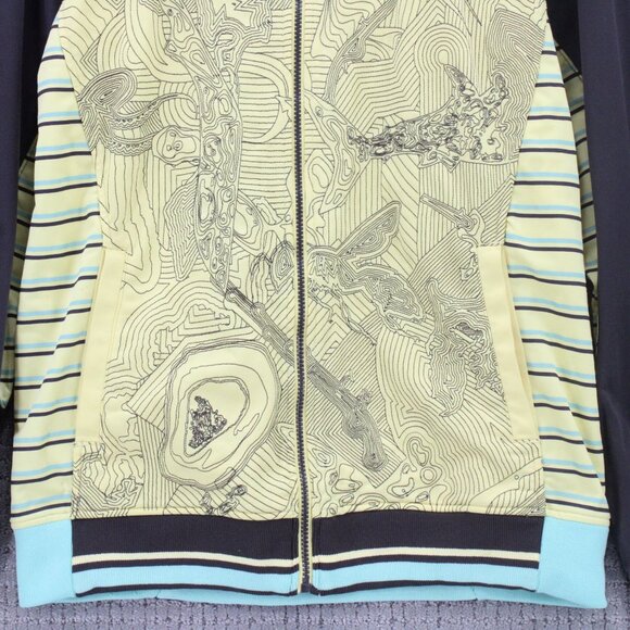 Vintage Artful Dodger Track Jacket Men Medium M Beige Full Zip Geometric Pattern - Picture 4 of 10